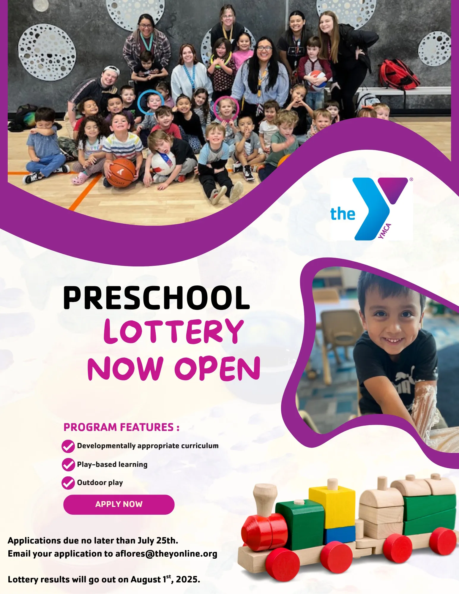 Preschool Lottery Poster Open